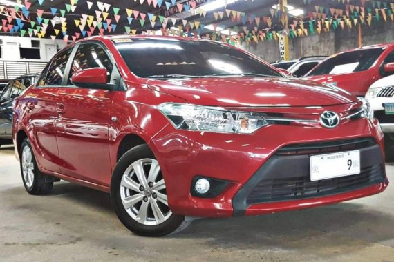 Red 2016 Toyota Vios at 13000 km for sale in Quezon City 