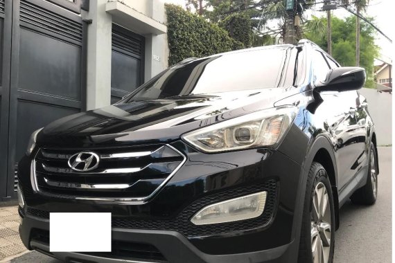Black Hyundai Santa Fe 2013 for sale in Manila