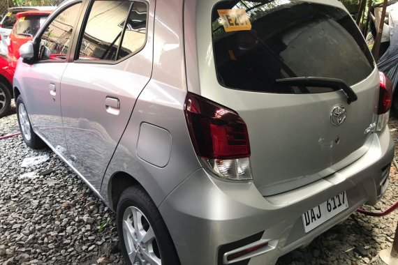 Silver Toyota Wigo 2019 for sale in Quezon City 