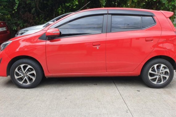 Red Toyota Wigo 2019 for sale in Quezon City