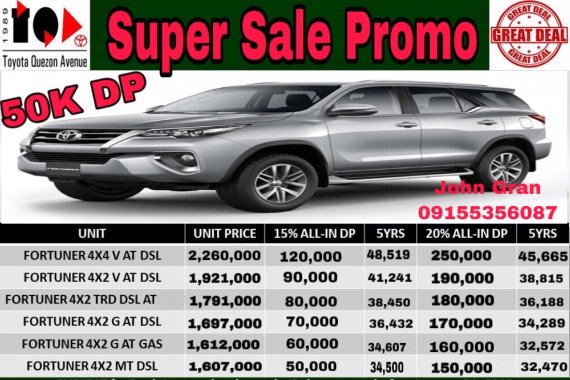 Selling Brand New Toyota Fortuner 2019 in Quezon City 