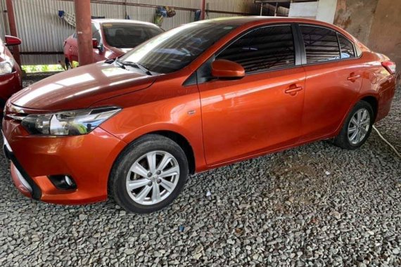 Selling Orange Toyota Vios 2017 Manual at 8000 km 