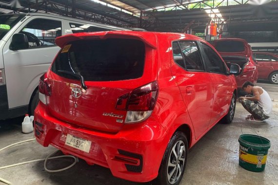 Red Toyota Wigo 2019 for sale in Quezon City