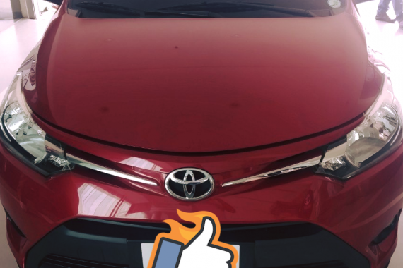 Red 2016 Toyota Vios at 25780 km for sale in Bacoor 
