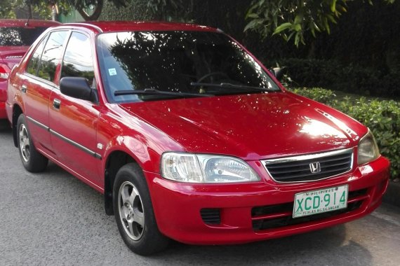 Red Honda City 2002 for sale in Quezon City 