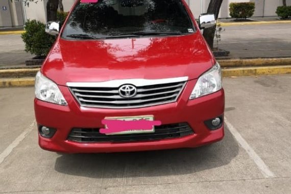 Sell Red 2014 Toyota Innova Manual at 63000 km 
