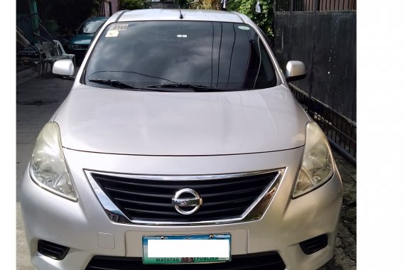 Silver Nissan Almera 2013 Gasoline Manual for sale