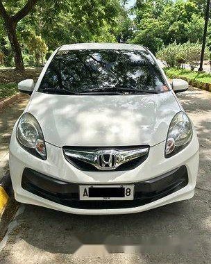 White Honda Brio 2015 Automatic Gasoline for sale