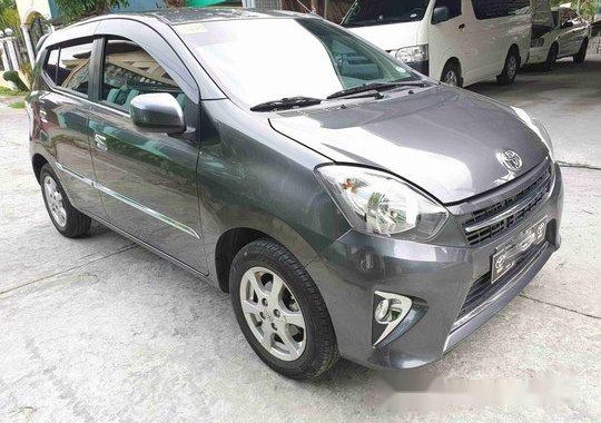 Grey Toyota Wigo 2017 Automatic Gasoline for sale