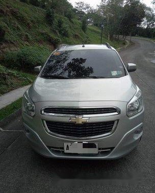 Silver Chevrolet Spin 2015 Automatic Gasoline for sale