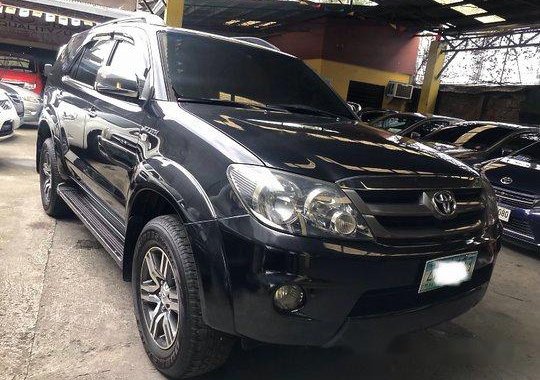 Black Toyota Fortuner 2008 for sale in Rizal