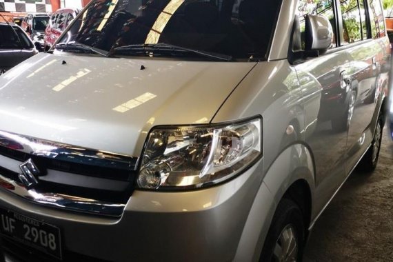 Silver Suzuki Apv 2017 Automatic Gasoline for sale