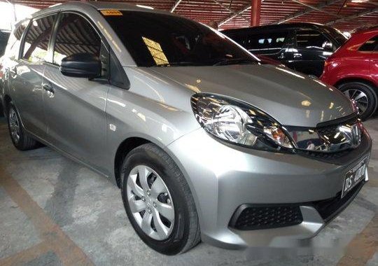 Selling Silver Honda Mobilio 2016 Manual Gasoline at 16000 km