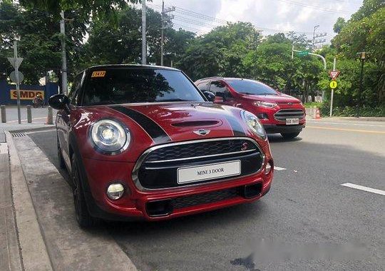 Red Mini Cooper 2017 Automatic Gasoline for sale 