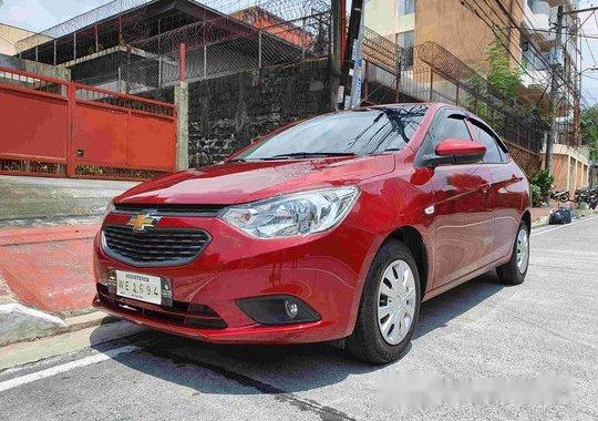 Selling Red Chevrolet Sail 2018 Manual Gasoline