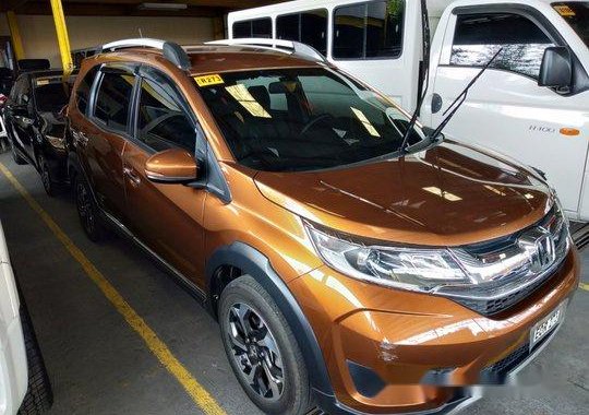 Orange Honda BR-V 2018 for sale in Quezon City