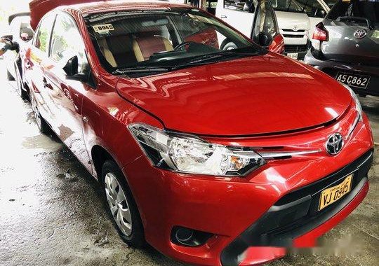 Red Toyota Vios 2016 Manual Gasoline for sale 