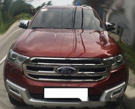 Red Ford Everest 2016 Automatic Diesel for sale 