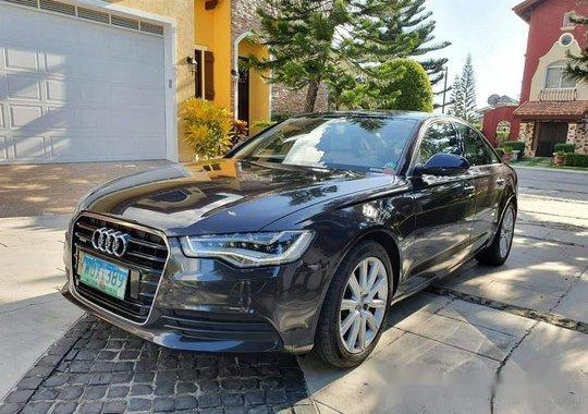 Black Audi A6 2013 at 49000 km for sale