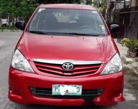 Sell Red 2010 Toyota Innova Manual Diesel at 95000 km 