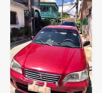 Selling Red Honda City 2000 Automatic Gasoline at 141000 km 