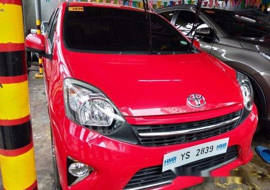 Red Toyota Wigo 2016 for sale in Quezon City