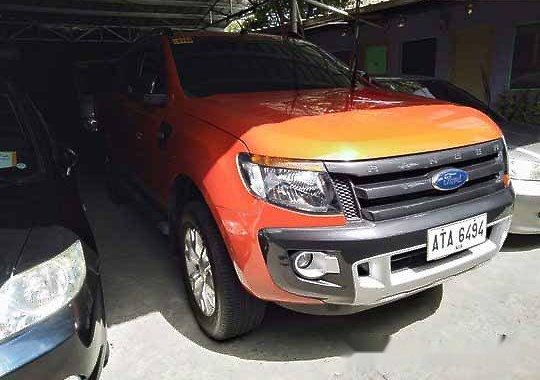 Orange Ford Ranger 2015 at 57049 km for sale 