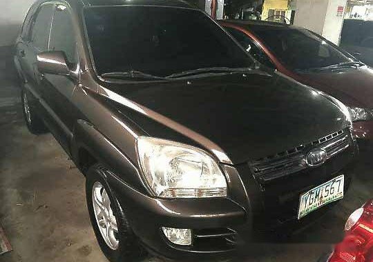 Brown Kia Sportage 2008 at 72535 km for sale