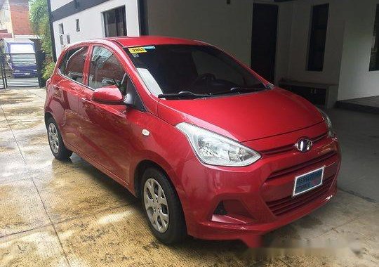 Red Hyundai Grand i10 2015 at 22000 km for sale