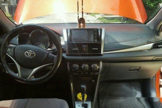 Selling Orange Toyota Vios 2015 at 42000 km 