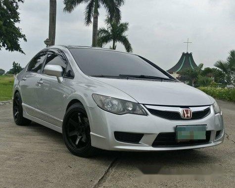 Silver Honda Civic 2009 Manual Gasoline for sale