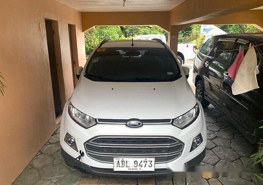 White Ford Ecosport 2015 Manual Gasoline for sale 
