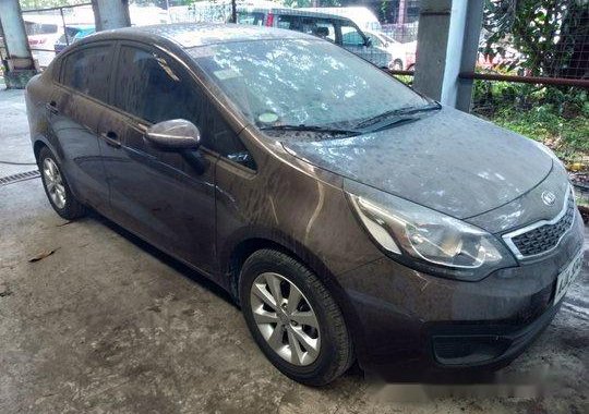 Brown Kia Rio 2015 for sale in Makati 