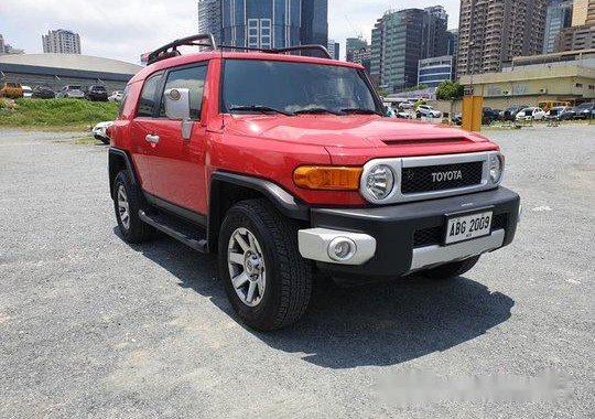 Red Toyota Fj Cruiser 2015 Automatic Gasoline for sale 
