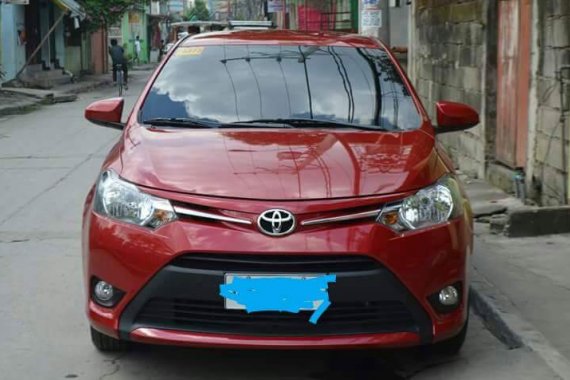Red 2014 Toyota Vios at 20000 km for sale 