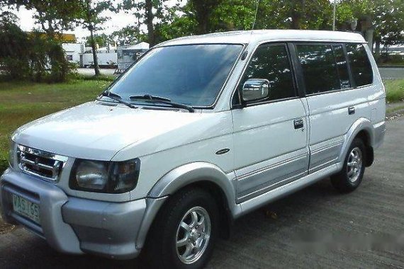 White Mitsubishi Adventure 2000 Manual Gasoline for sale 