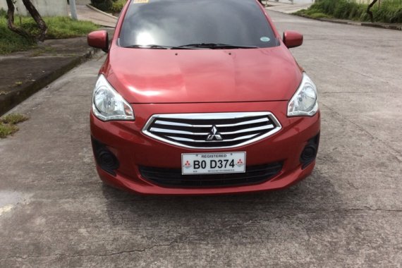 Red Mitsubishi Mirage G4 2017 Sedan at 22800 km for sale 