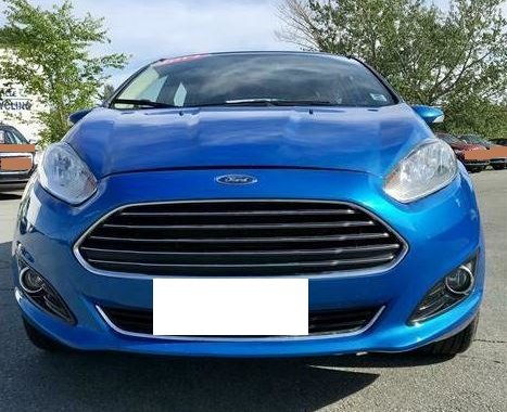 Blue 2014 Ford Fiesta at 45000 km for sale in Quezon City 