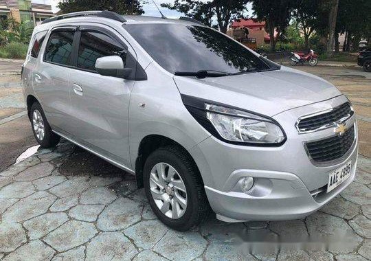 Silver Chevrolet Spin 2015 Automatic for sale 