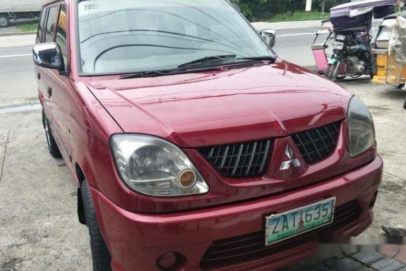 Selling Red Mitsubishi Adventure 2006 at 85000 km 