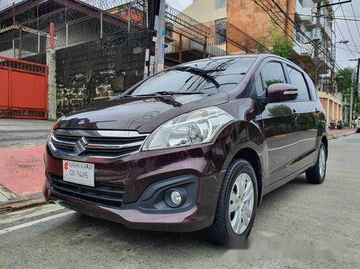 Red Suzuki Ertiga 2018 at 6000 km for sale in Quezon City