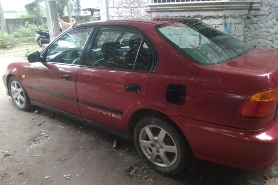 Selling Red Honda Civic 1999 Manual in Bataan 