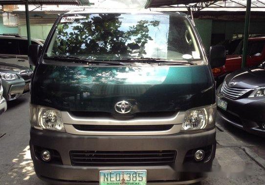 Green Toyota Hiace 2009 Manual Diesel for sale 