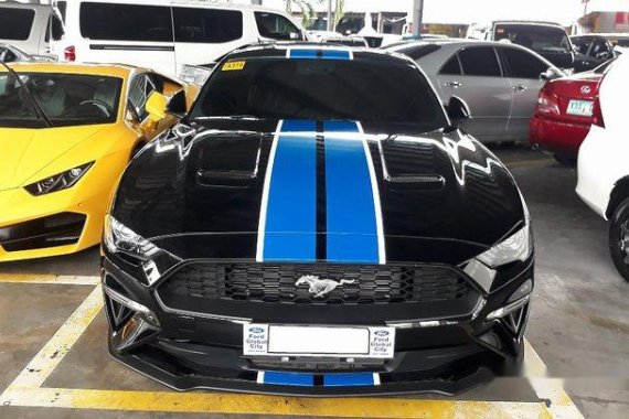 Black Ford Mustang 2019 Automatic Gasoline for sale 