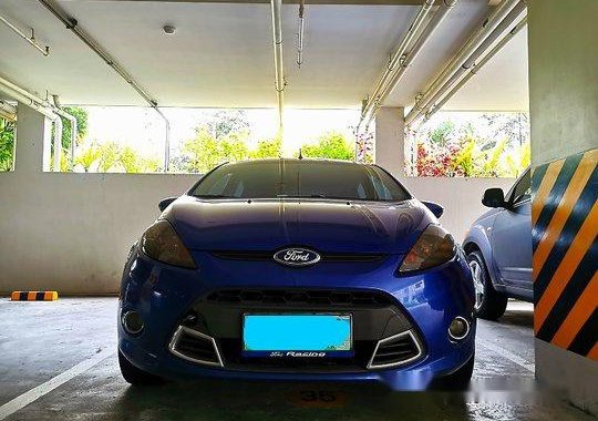 Blue Ford Fiesta 2011 at 98500 km for sale in Muntinlupa