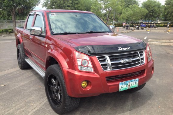 Red Isuzu D-Max 2008 for sale in Lucena 