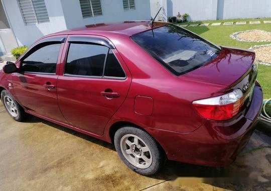 Sell Red 2007 Toyota Vios at 155000 km 