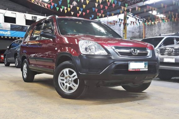 Red 2003 Honda Cr-V at 99000 km for sale in Quezon City 