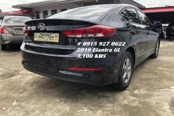 Black 2018 Hyundai Elantra at 3100 km for sale in Manila 