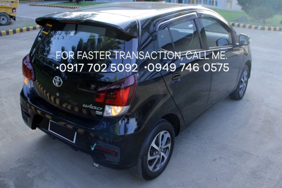 Black Toyota Wigo 2018 at 25000 km for sale 